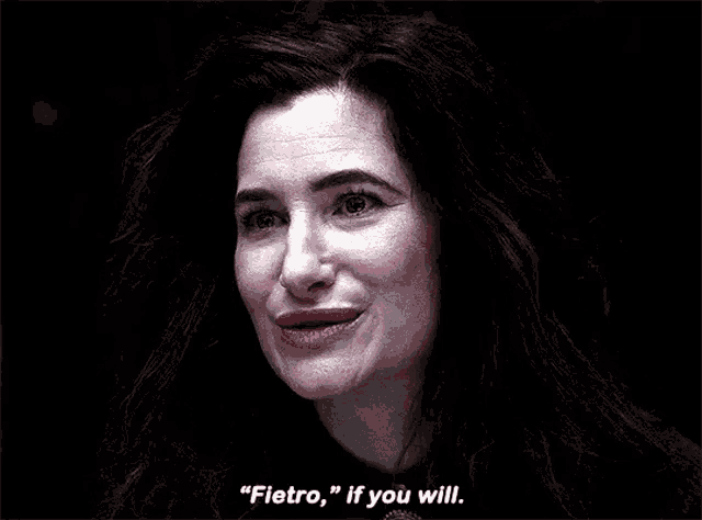 a close up of a woman 's face with the words `` if you will '' written next to her .