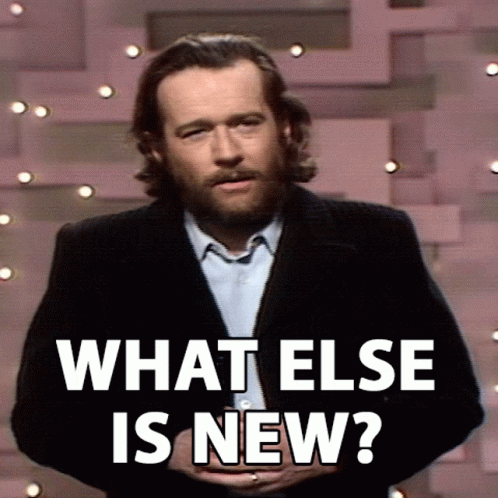 What Else Is New George Carlin GIF - What Else Is New George Carlin The Ed Sullivan Show GIFs