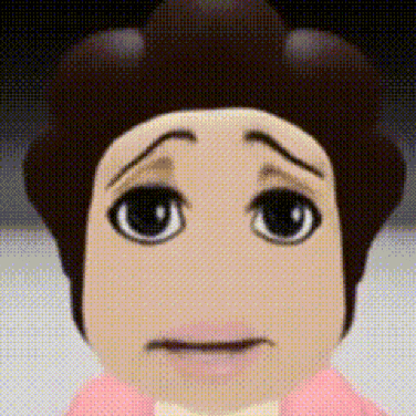 a close up of a cartoon character 's face with a sad look on it .