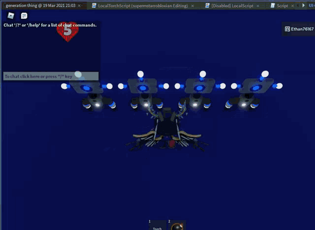 a screen shot of a video game with the number 5 on the top left