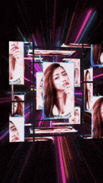 a collage of images of a woman with the word always on the bottom right