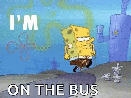Spongebob Im Ready GIF - Spongebob Im Ready On The Bus GIFs