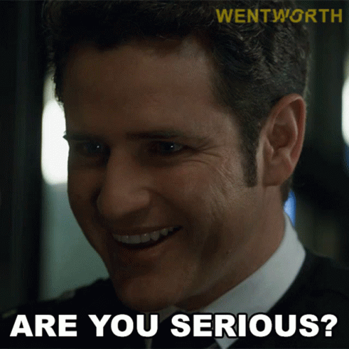 Are You Serious Jake Stewart GIF - Are You Serious Jake Stewart Wentworth GIFs