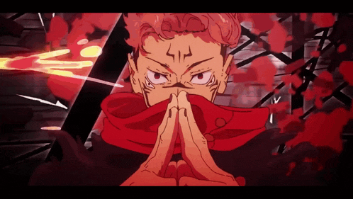 a cartoon character with a red scarf around his neck has a symbol on his face that says ' s '