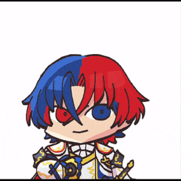 a cartoon of a boy with confetti coming out of his head