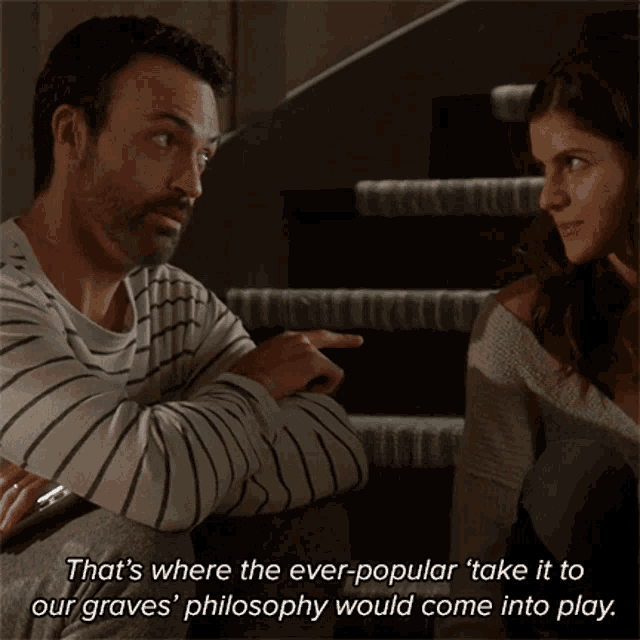 Thats Where The Everpopular Take It To Our Graves Philosophy Wound Come Into Play Alexandra Daddario GIF - Thats Where The Everpopular Take It To Our Graves Philosophy Wound Come Into Play Alexandra Daddario Jade GIFs