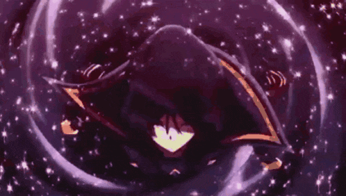 a purple background with a lot of stars and a purple swirl .
