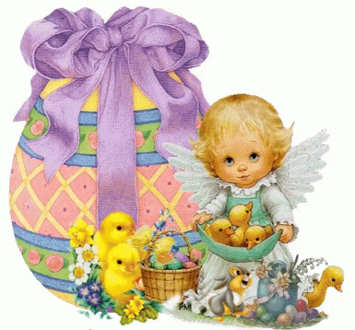 Happy Easter Easter Bunny GIF - Happy Easter Easter Bunny Easter Chics GIFs