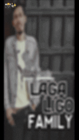 a blurry picture of a man with the words laga lico family written on the bottom