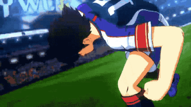 a pixel art drawing of a soccer player with the number 7 on his jersey