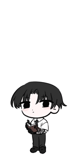 a drawing of a boy holding a book