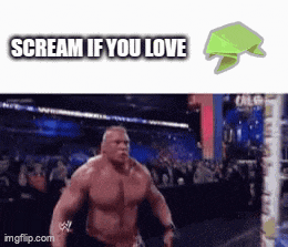 a picture of a man with the words scream if you love written on it