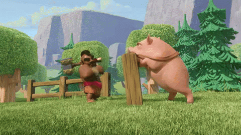 Working Out GIF - Clash Of Clans Work Out Pig GIFs