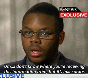 a man in a suit and tie is on a abc news exclusive