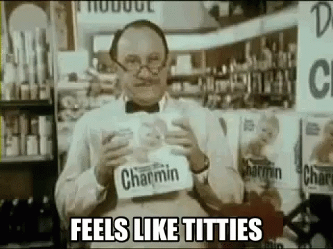 Charmin Feels Like Titties GIF - Charmin Feels Like Titties Diaper GIFs