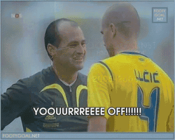 Smiling Red Card GIF - Red Card Soccer GIFs