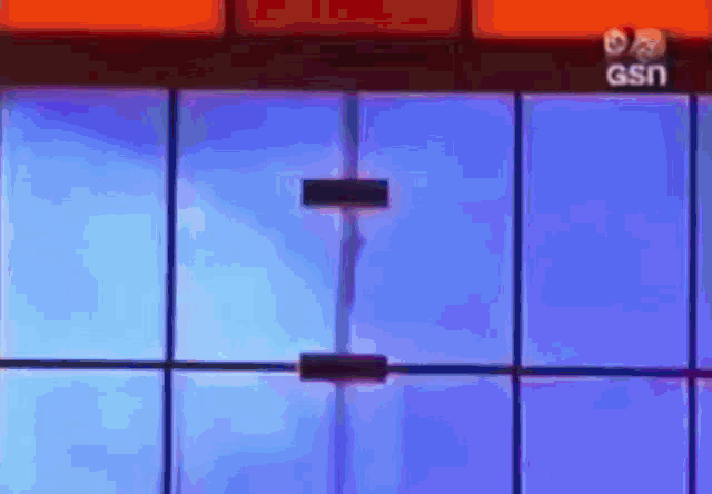 a gsn logo can be seen on the top of a window