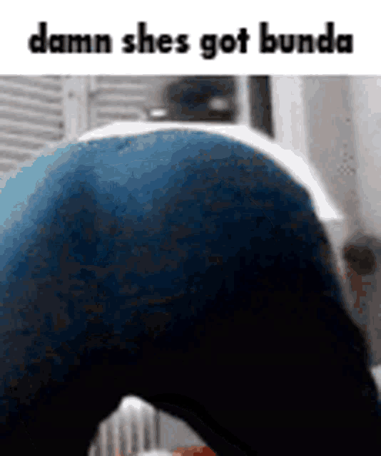 a picture of a woman 's butt with the words `` damn shes got bunda '' written above it .