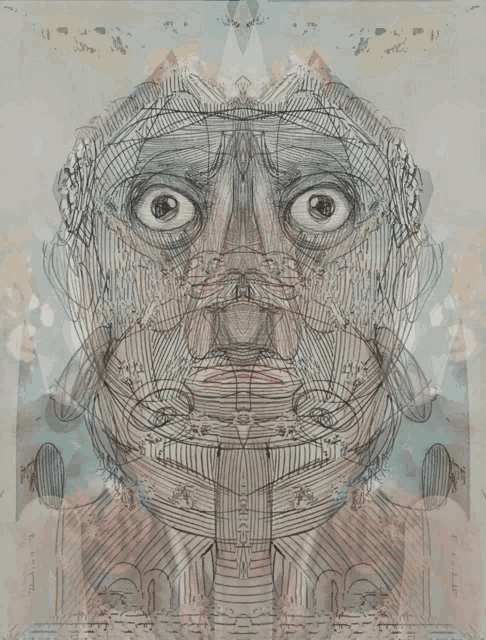 a drawing of a man 's face has a watermark that says ' a. j. smith '