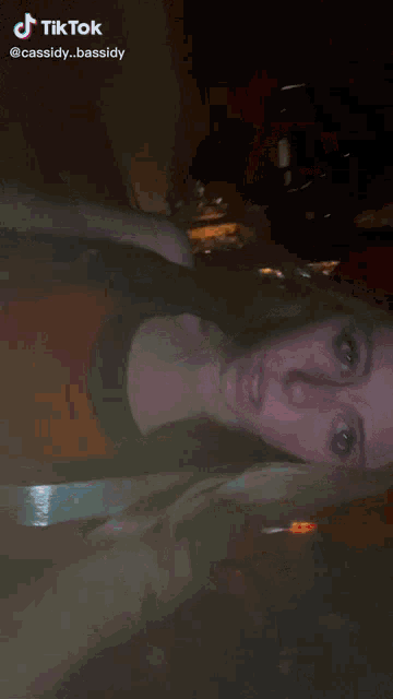 a tiktok video of a woman with the name cassidy