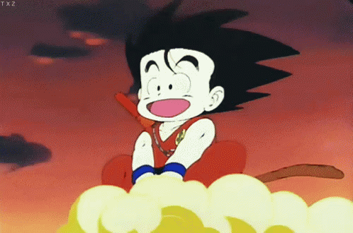 Goku Floating GIF - Goku Floating Cloud GIFs