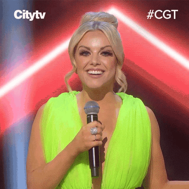 Happy Lindsay Ell GIF - Happy Lindsay Ell Canadas Got Talent GIFs