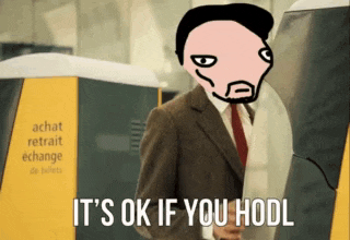 a man in a suit and tie says it 's ok if you hold