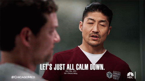Lets Just All Calm Down Ethan Choi GIF - Lets Just All Calm Down Ethan Choi Chicago Med GIFs