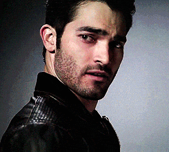 a man with a beard is wearing a black leather jacket and looking at the camera