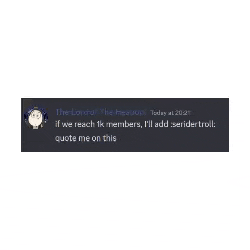 a screenshot of a discord message from the lord of the weapons