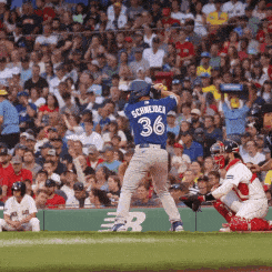 a baseball player with the number 36 on their jersey