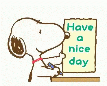 Snoopy Writing GIF - Snoopy Writing Have A Nice Day GIFs