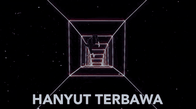 a black background with the words hanyut terbawa in white letters