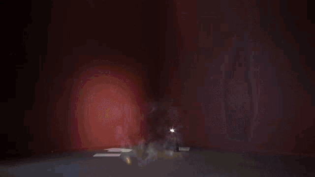 a phone booth with lightning coming out of it and a red bow on top