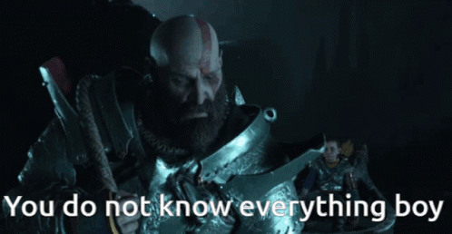You Do Not Know Everything Boy Kratos God Of War GIF - You Do Not Know Everything Boy Kratos God Of War GIFs