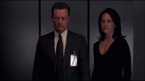 Doggett X Files Monica Reyes Elevator GIF - Doggett X Files Monica Reyes Elevator GIFs