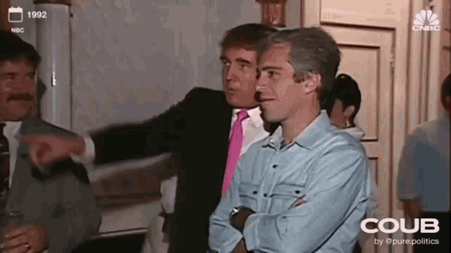 Donald Trump Jeffrey Epstein GIF - Donald Trump Jeffrey Epstein Epstein Trump GIFs