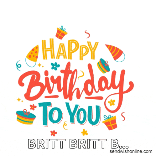 a happy birthday card for britt b.