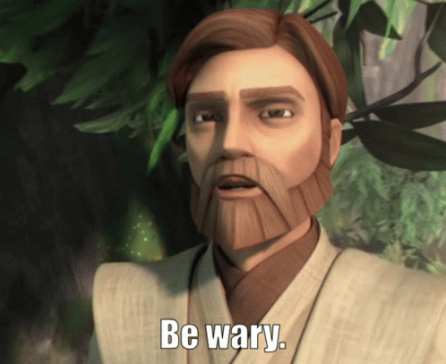 Be Wary Obi Wan Kenobi GIF - Be Wary Obi Wan Kenobi The Clone Wars GIFs