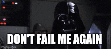 darth vader says do n't fail me again