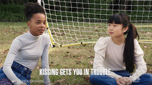 Kissing Gets You In Trouble Lindsey Blackwell GIF - Kissing Gets You In Trouble Lindsey Blackwell Tess GIFs