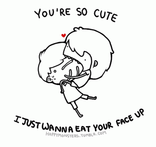 You Are So Cute Just Wanna Eat Your Face Up GIF - You Are So Cute Just Wanna Eat Your Face Up Couple GIFs