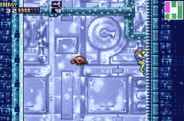 a video game screen shows a turtle and says energy 32 and 48