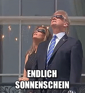 Endlich Sonnenschein! GIF - Donald Trump Melania Sonnenschein GIFs