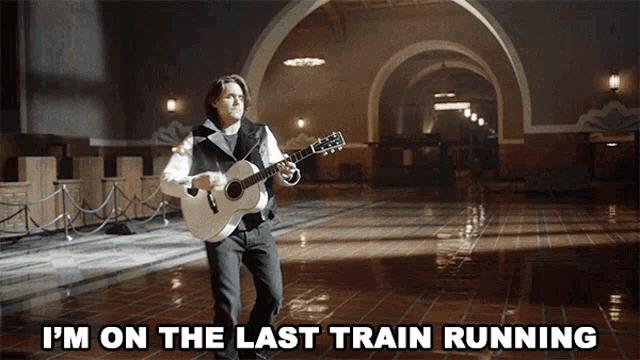 Im On The The Last Train Running John Mayer GIF - Im On The The Last Train Running John Mayer Last Train Home GIFs