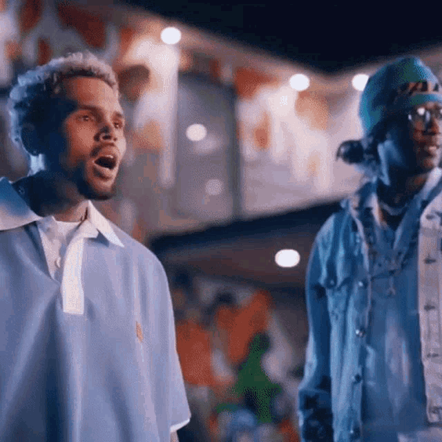 Chris Brown Young Thug GIF - Chris Brown Young Thug Shocked GIFs