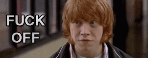 Fuck Off - Driving Lessons GIF - Fuck Off Go Fuck Off Rupert Grint GIFs