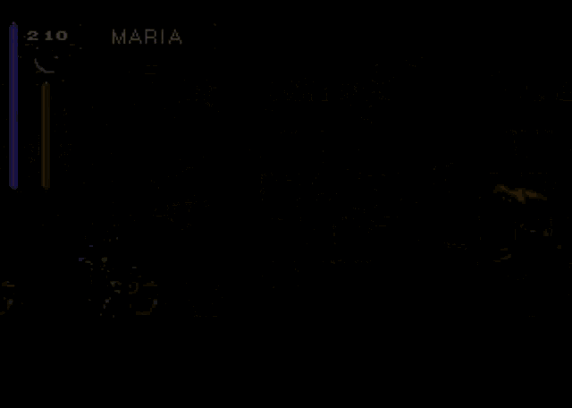 a video game scene with a blue sign that says maria on it