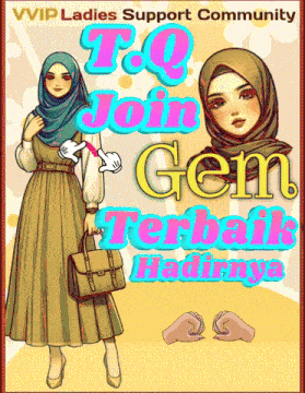 a poster that says ' t.q join gem terbaik hadrinya ' on it