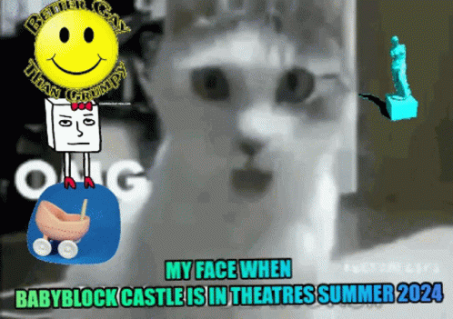 Shocked Cat Babyblock Castle GIF - Shocked Cat Babyblock Castle Cat GIFs